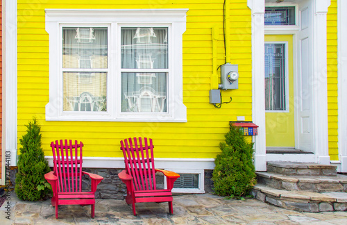 Obraz na plátně Colorful House in St. John's, Newfoundland