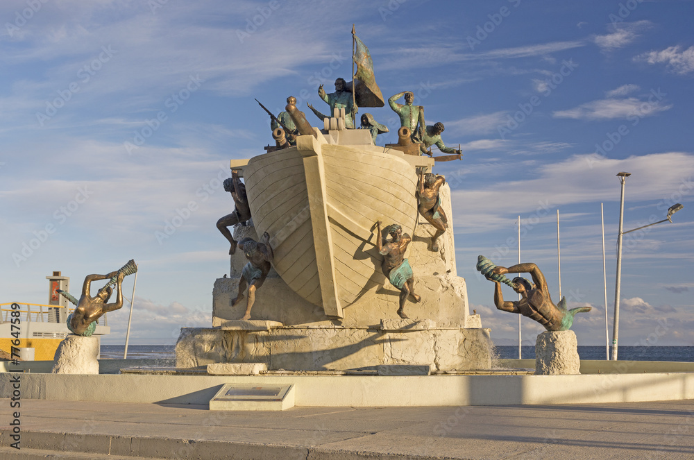 Fototapeta premium Maritime Monument in Punta Arenas, Chile