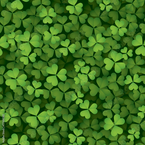 Clover leaves background - seamless