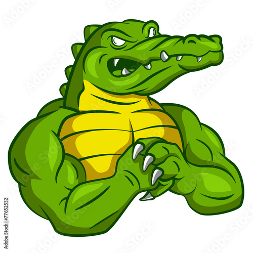 Crocodile Strong Mascot photo