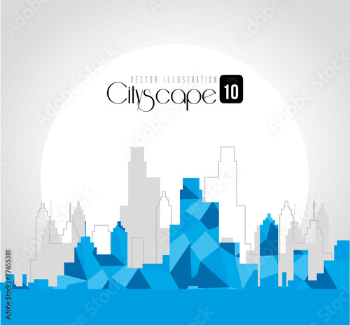 Urban design, vector illustration.