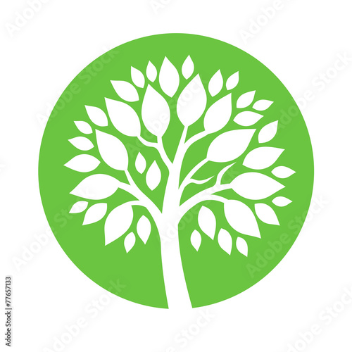 Vector abstract round embema - symbolic tree