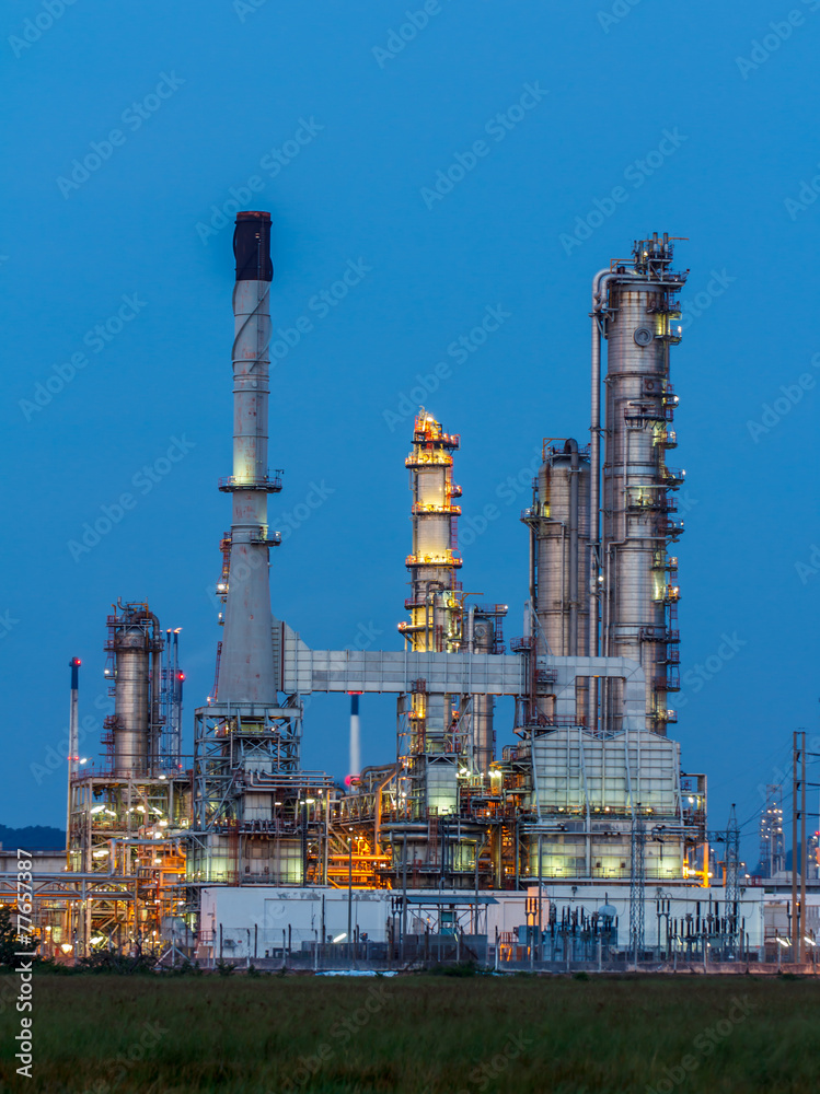 Oil Refinery in daytime