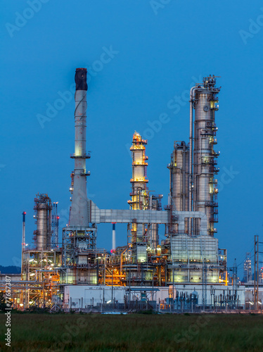 Oil Refinery in daytime
