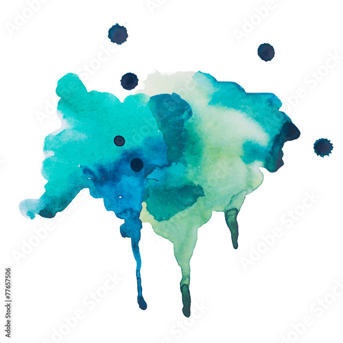 watercolor blot, background, isolated on white background