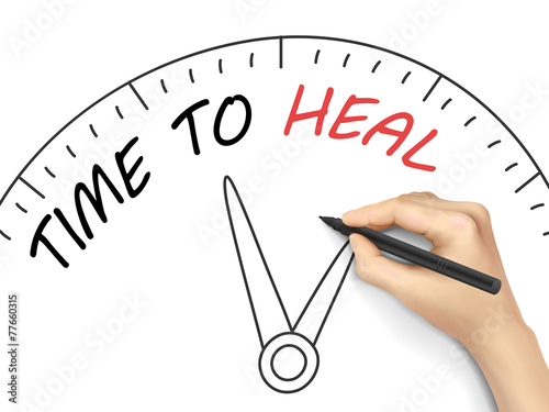 time to heal written by hand