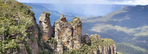 Canvas Print Three Sisters, Blue Mountains National Park, Sydney, Australia