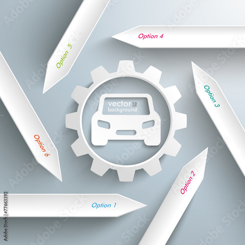 Six Arrows Big White Gear Car