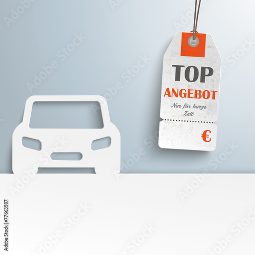 Car Cover Price Sticker Angebot