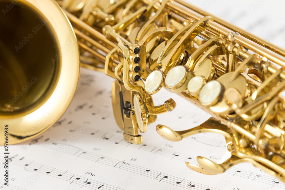 Naklejka premium Saxophone