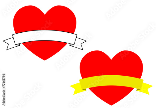 Pictograma corazon con cinta