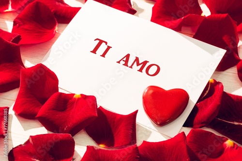 Composite image of ti amo