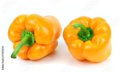 Fotografia, Obraz Colored paprika (pepper) isolated on a white background