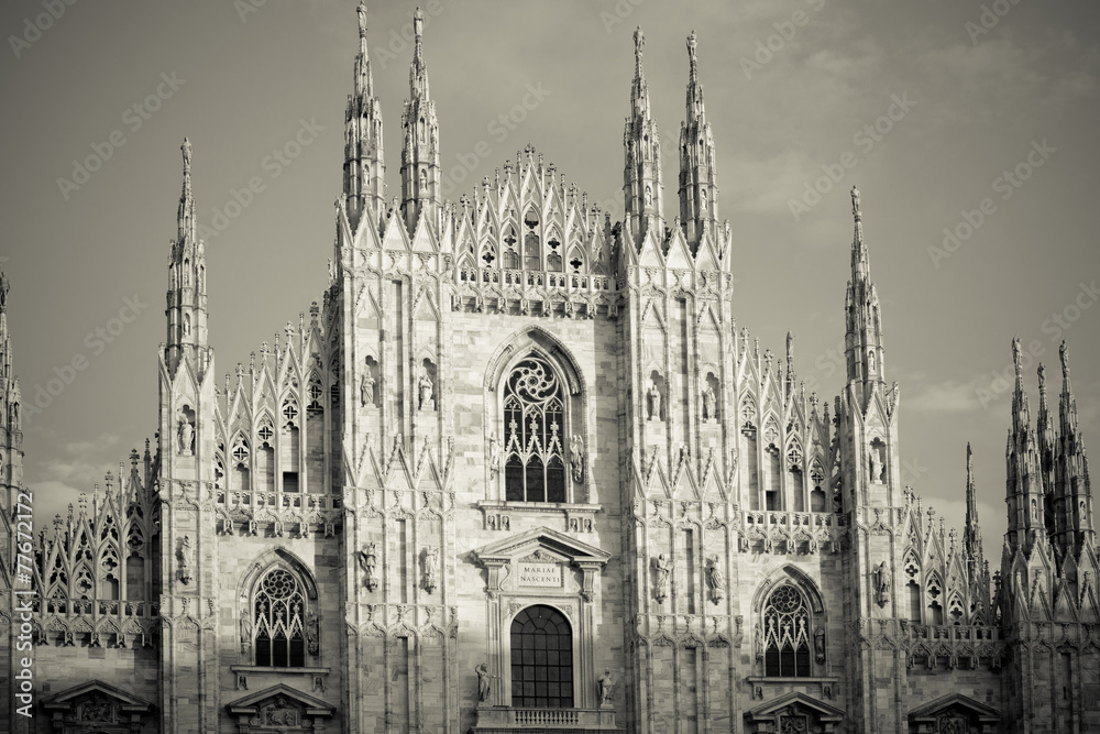 Duomo cathedral of Milan - detail