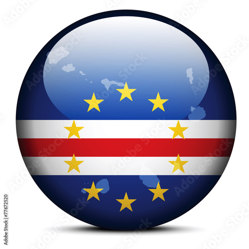 Map on flag button of Republic of Cabo Verde Free Download Map on flag button of Republic of Cabo Verde - GFXLoad