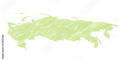 Landkarte *** scribbled Russland