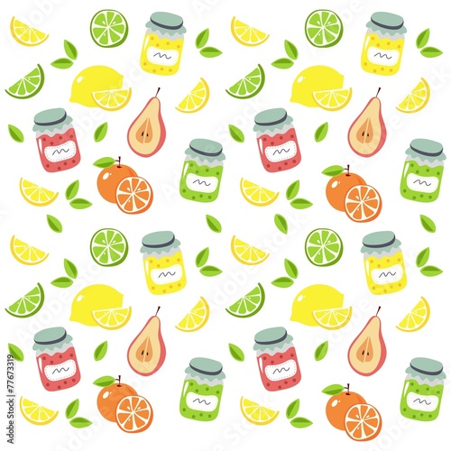 fruit jam pattern design