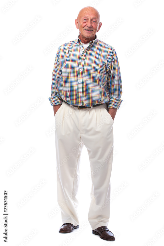Handsome senior man standing Handsome senior man standing