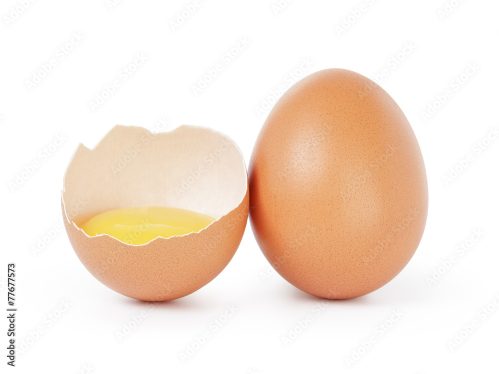 raw brown chicken egg isolated raw brown chicken egg isolated