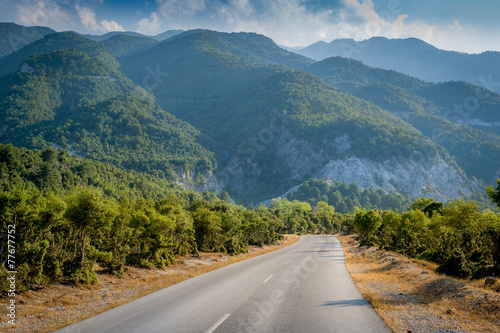 Road to mountains