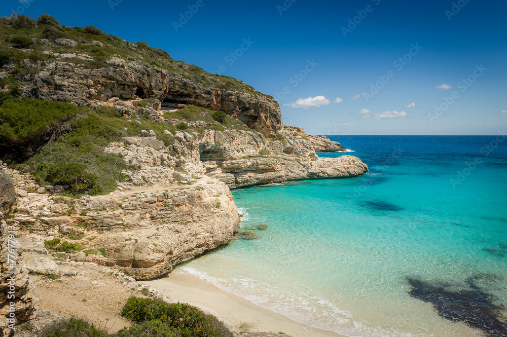 Ibiza wild sand beach