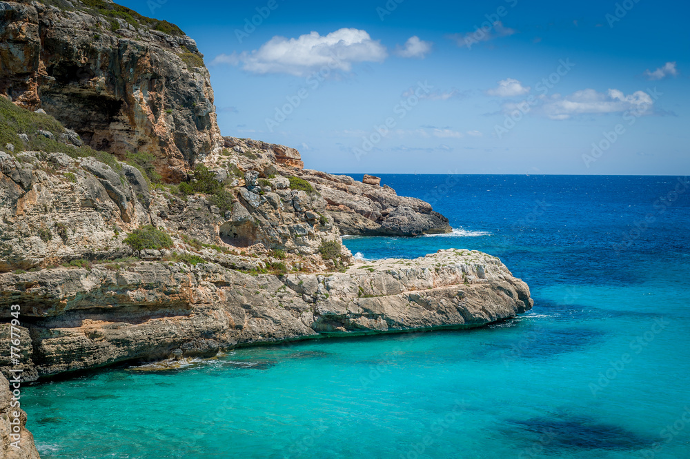 Ibiza rocky coast