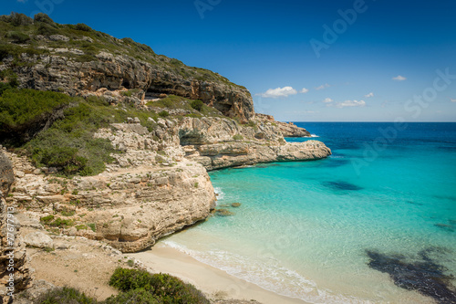 Ibiza wild sand beach photo