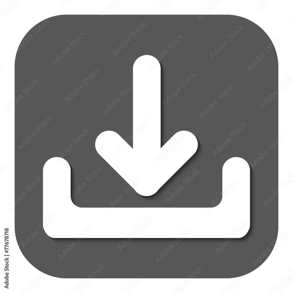 The download icon. Load symbol. Flat