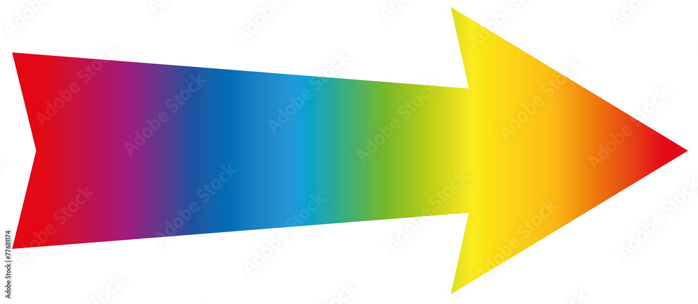 Arrow Rainbow Colored Arrow Rainbow Colored