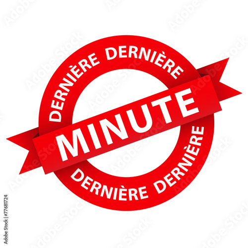 Tampon DERNIERE MINUTE (soldes prix étiquette offre spéciale)