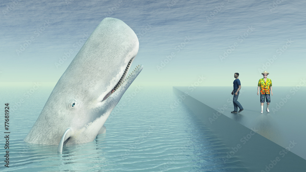 Naklejka premium Whale Watching