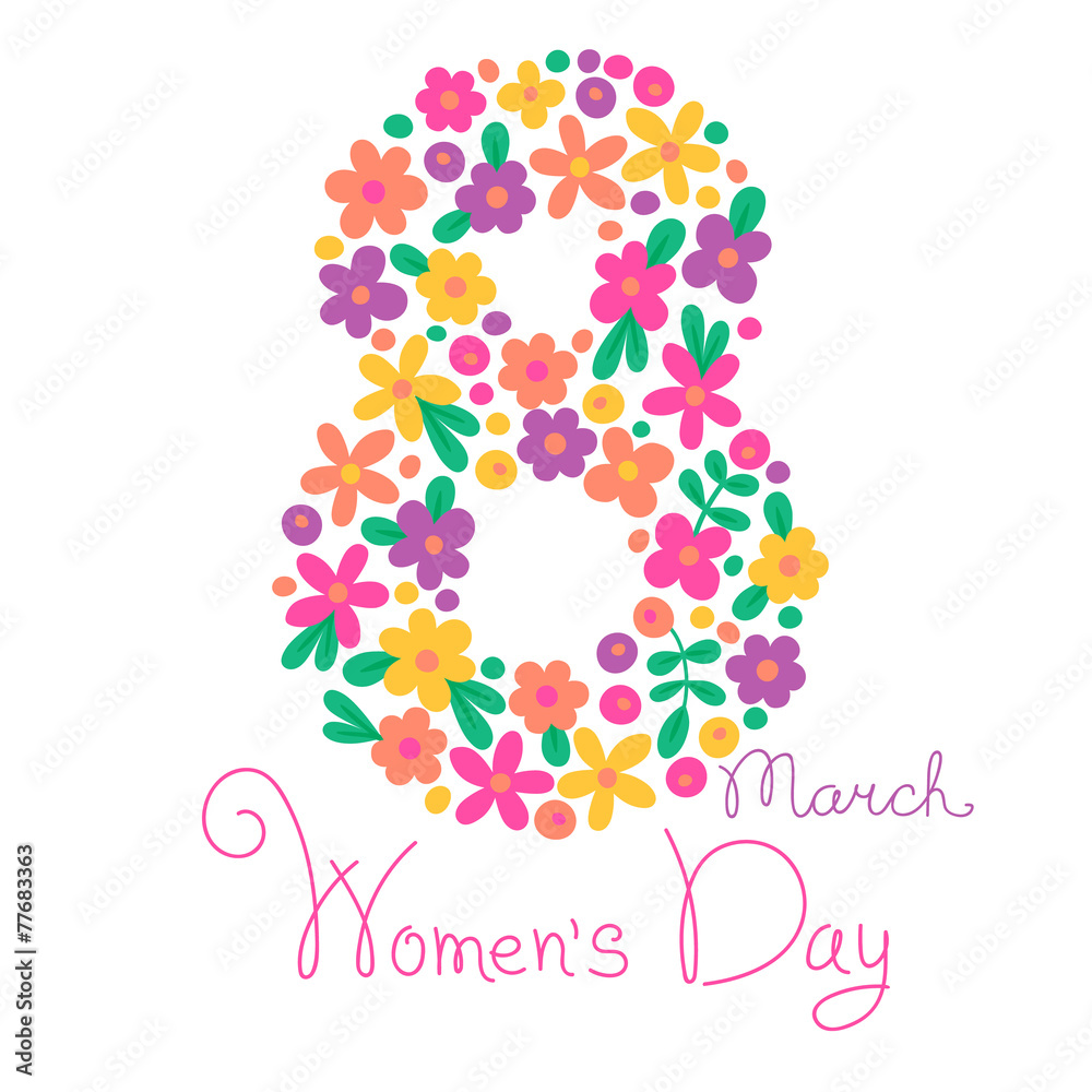 Card Womens Day on March 8