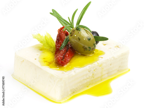 Feta Käse mit Oliven