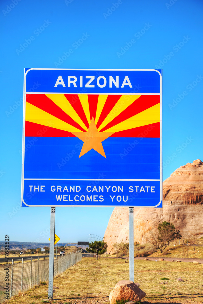 Arizona road sign