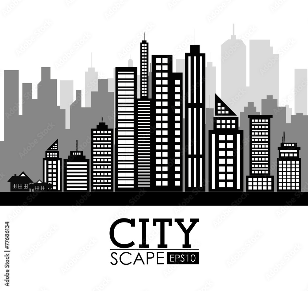 Urban design, vector illustration.