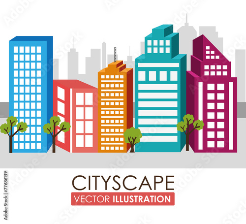 Urban design  vector illustration.