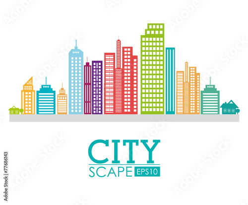 Urban design, vector illustration.