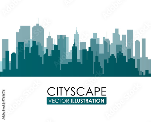 Urban design, vector illustration.