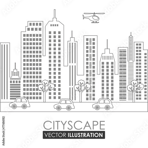 Urban design  vector illustration.