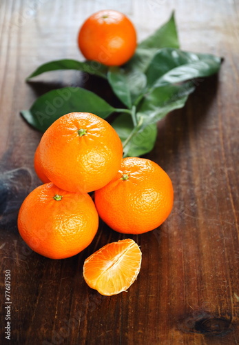 Ripe mandarins