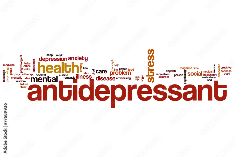 Antidepressant word cloud