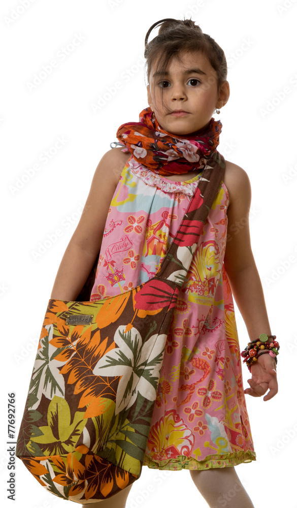 girl in summer fashion clothes