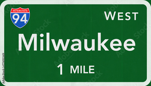 Milwaukee Interstate Highway Sign