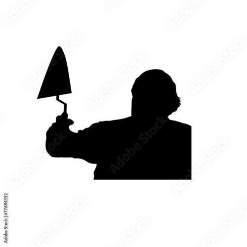 worker vector silhouette