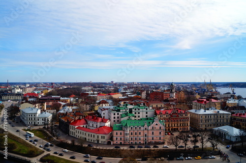 Panorama of the city of Vyborg.