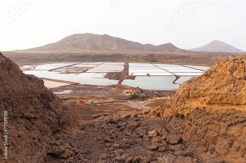 Salinas in Sal Cape Verde , Cabo Verde..