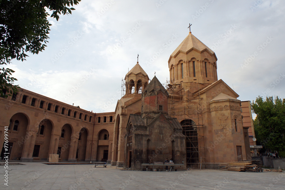 the Church and the ancient chapel at Yerevan
