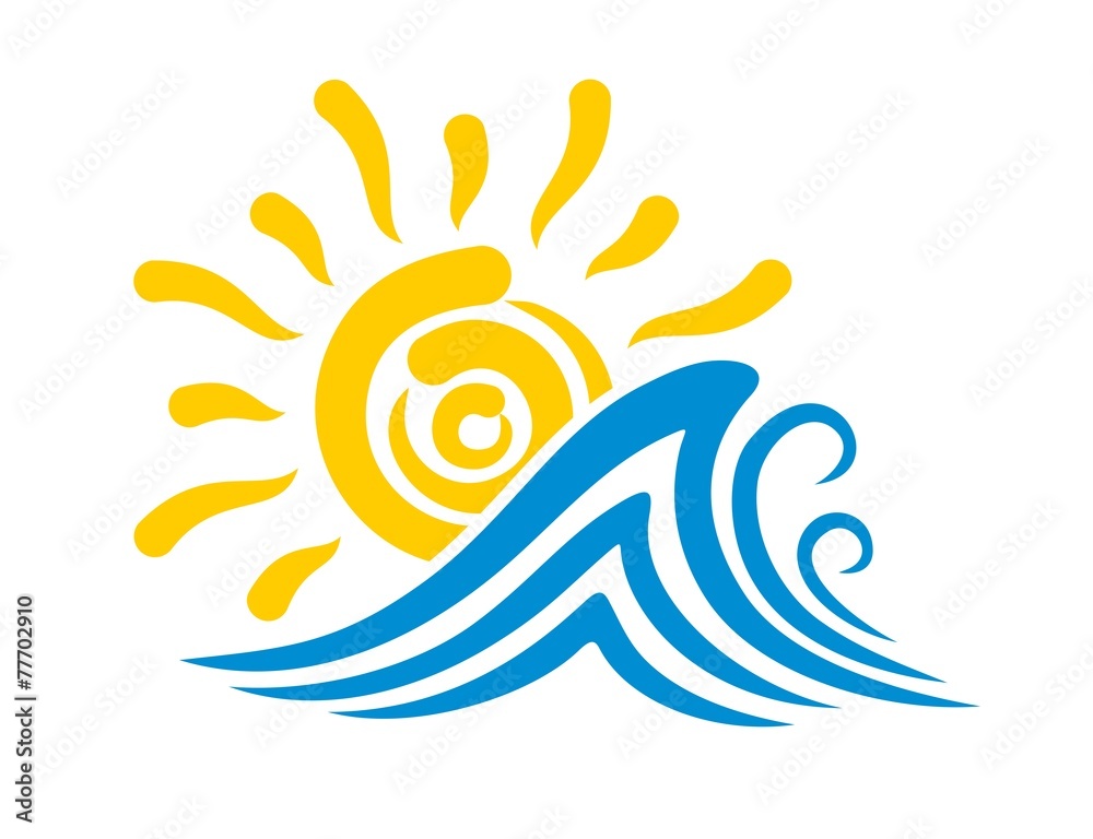 Obraz premium Sun logo