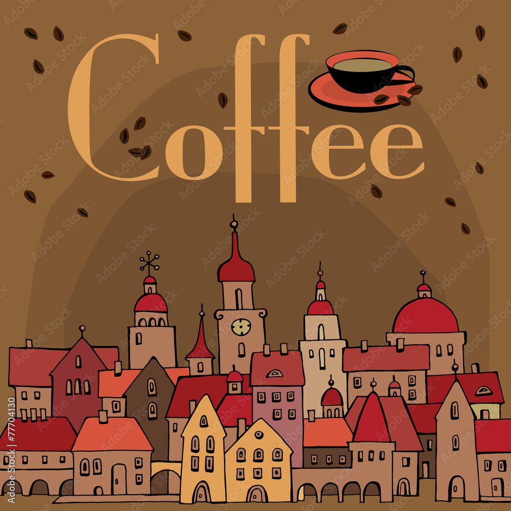 Coffee, vector illustration, vector
