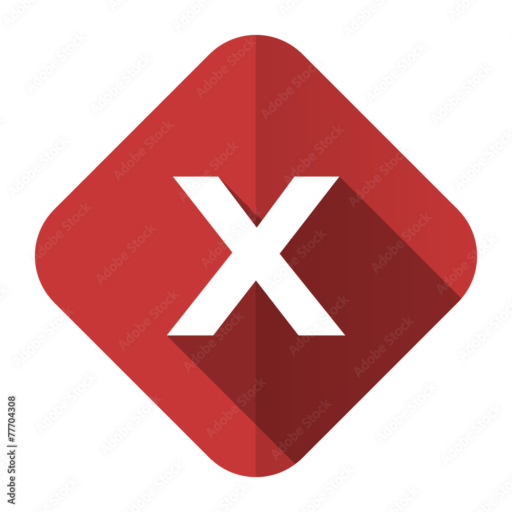 Obraz premium cancel flat icon
